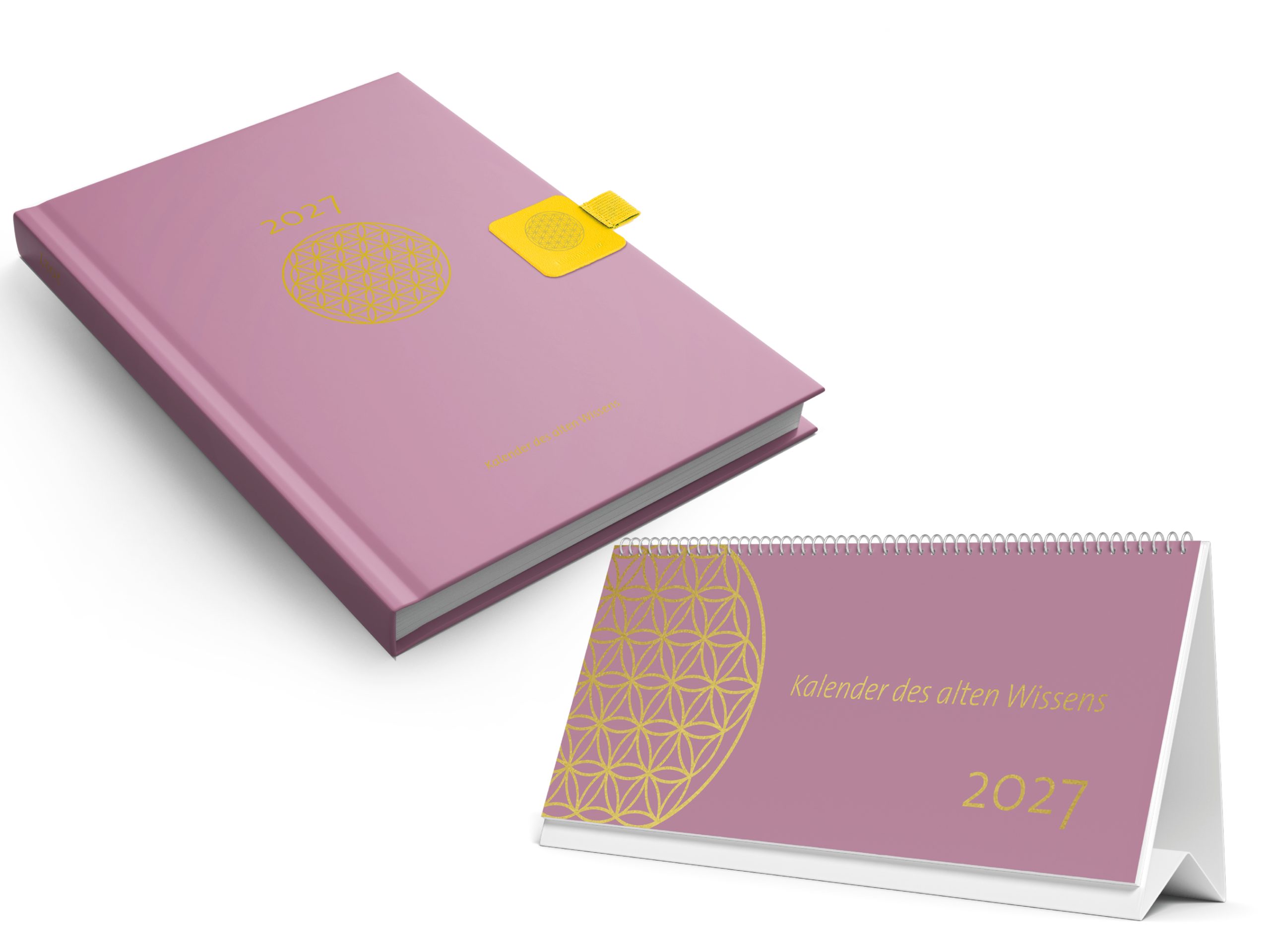 Buchkalender_Tischkalender_2027_Penloop_Sonnengelb